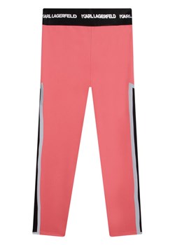 Karl Lagerfeld Kids Legginsy Z14202 D Różowy Regular Fit ze sklepu MODIVO w kategorii Spodnie dziewczęce - zdjęcie 183578241