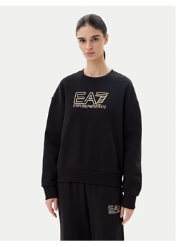 EA7 Emporio Armani Bluza 7W000100 AF10377 MC004 Czarny Loose Fit ze sklepu MODIVO w kategorii Bluzy damskie - zdjęcie 183578354