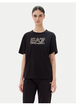 EA7 Emporio Armani T-Shirt 7W000098 AF12503 MC004 Czarny Loose Fit ze sklepu MODIVO w kategorii Bluzki damskie - zdjęcie 183578671