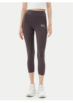 EA7 Emporio Armani Legginsy 7W000239 AF12627 U6278 Brązowy Slim Fit ze sklepu MODIVO w kategorii Spodnie damskie - zdjęcie 183578694