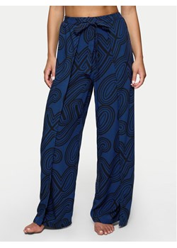 Triumph Spodnie materiałowe Beach MyWear 10222189 Granatowy Wide Leg ze sklepu MODIVO w kategorii Spodnie damskie - zdjęcie 183578742