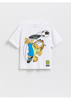 Reserved - T-shirt GARFIELD - biały ze sklepu Reserved w kategorii T-shirty chłopięce - zdjęcie 183582363