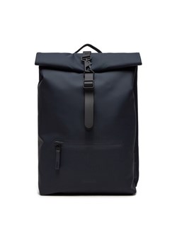 Rains Plecak Rolltop Rucksack W3 13320 Granatowy ze sklepu MODIVO w kategorii Plecaki - zdjęcie 183582843
