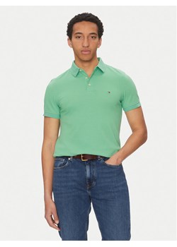 Tommy Hilfiger Polo 1985 MW0MW17771 Zielony Slim Fit ze sklepu MODIVO w kategorii T-shirty męskie - zdjęcie 183582850