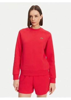 Lacoste Bluza SF8347 Czerwony Regular Fit - id: 0000304995163 - marki Lacoste - 183582880 Lacoste Bluza SF8347 Czerwony Regular Fit ze sklepu MODIVO w kategorii Bluzy damskie - zdjęcie 183582880