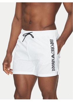 Emporio Armani Underwear Szorty kąpielowe EM000583 AF12330 U0002 Biały Regular Fit ze sklepu MODIVO w kategorii Kąpielówki - zdjęcie 183582942