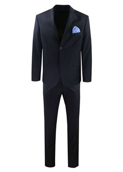 Elegancki Czarny Garnitur Męski - MEN&#039;SFIELD GARMNSD240979SLIM ze sklepu JegoSzafa.pl w kategorii Garnitury męskie - zdjęcie 183583891
