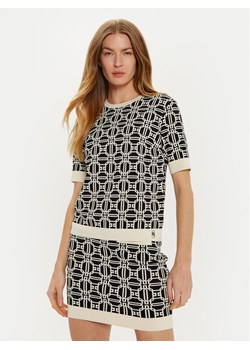 Elisabetta Franchi Sweter MK-19B-47E2-V250 Czarny Regular Fit ze sklepu MODIVO w kategorii Swetry damskie - zdjęcie 183593403