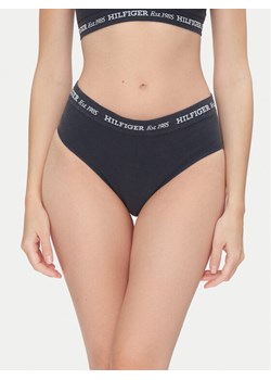 Tommy Hilfiger Figi klasyczne z wysokim stanem UW0UW05724 Granatowy ze sklepu MODIVO w kategorii Majtki damskie - zdjęcie 183593404