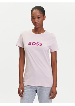 BOSS T-Shirt C_Elogo_5 50501139 Różowy Regular Fit ze sklepu MODIVO w kategorii Bluzki damskie - zdjęcie 183593441