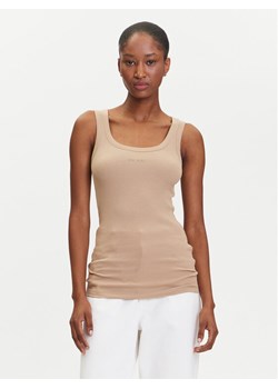 BOSS Top C_Ematite 50504245 Szary Slim Fit ze sklepu MODIVO w kategorii Bluzki damskie - zdjęcie 183593442