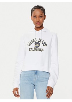 Guess Bluza W5RQ29 K68I4 Biały Regular Fit ze sklepu MODIVO w kategorii Bluzy damskie - zdjęcie 183595722