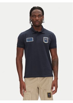 Aeronautica Militare Polo 251PO1851P344 Granatowy Regular Fit ze sklepu MODIVO w kategorii T-shirty męskie - zdjęcie 183596472