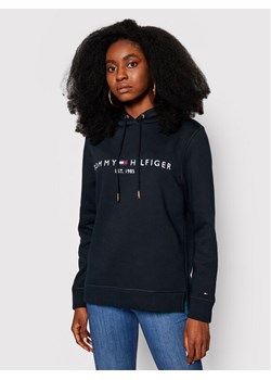 Tommy Hilfiger Bluza Heritage WW0WW31998 Granatowy Regular Fit ze sklepu MODIVO w kategorii Bluzy damskie - zdjęcie 183597532