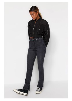 trendyol Dżinsy - Skinny fit - w kolorze antracytowym ze sklepu Limango Polska w kategorii Jeansy damskie - zdjęcie 183599153