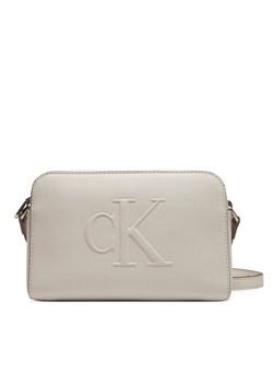 Torebka Calvin Klein Jeans Sculpted Ew Camera Bag20 LV04K3036G Écru ze sklepu eobuwie.pl w kategorii Listonoszki - zdjęcie 183600363