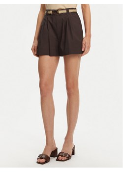 TWINSET Szorty materiałowe 251TT2106 Brązowy Loose Fit ze sklepu MODIVO w kategorii Szorty - zdjęcie 183601141