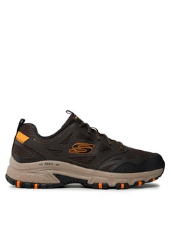 Półbuty Skechers Hillcrest 237265/BRN Brązowy ze sklepu eobuwie.pl w kategorii Buty trekkingowe męskie - zdjęcie 183601620