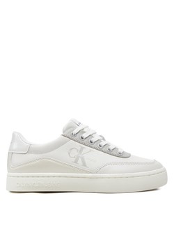 Sneakersy Calvin Klein Jeans Classic Cupsole Low Lace Lth Ml YW0YW01527 Biały ze sklepu eobuwie.pl w kategorii Buty sportowe damskie - zdjęcie 183602511
