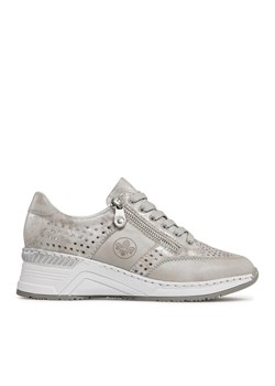 Sneakersy Rieker N4327-80 Srebrny ze sklepu eobuwie.pl w kategorii Półbuty damskie - zdjęcie 183602792