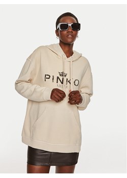 Pinko Bluza Bassani 104388 A27V Beżowy Regular Fit ze sklepu MODIVO w kategorii Bluzy damskie - zdjęcie 183602941