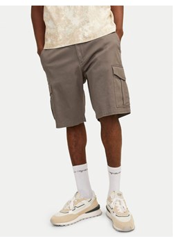 Jack&Jones Szorty materiałowe Jpstjoe 12182555 Szary Regular Fit ze sklepu MODIVO w kategorii Spodenki męskie - zdjęcie 183602973