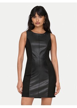 ONLY Sukienka skórzana Rafia 15330045 Czarny Slim Fit ze sklepu MODIVO w kategorii Sukienki - zdjęcie 183603024