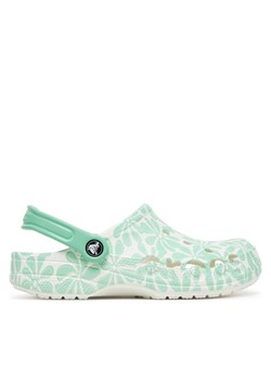 Crocs Klapki BAYA GRAPHIC CLOG 206230-3U3 Biały ze sklepu MODIVO w kategorii Klapki damskie - zdjęcie 183603890