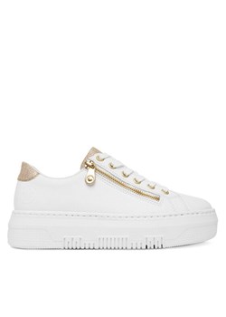 Rieker Sneakersy M1921-80 Biały ze sklepu MODIVO w kategorii Buty sportowe damskie - zdjęcie 183603893
