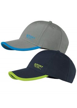 Zestaw 2 par czapek z daszkiem z mikrofibry Sport ze sklepu Atlas For Men w kategorii Czapki z daszkiem męskie - zdjęcie 183604962