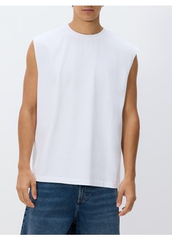 Reserved - Bawełniany tank top - biały ze sklepu Reserved w kategorii T-shirty męskie - zdjęcie 183605231