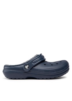 Klapki Crocs Classic Lined Clog K 207010 Granatowy ze sklepu eobuwie.pl w kategorii Klapki damskie - zdjęcie 183606692