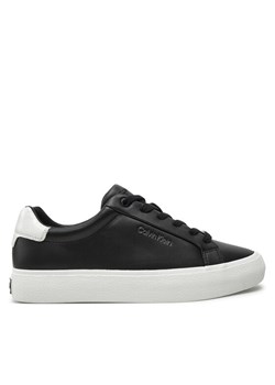 Sneakersy Calvin Klein Vulc Lace Up Texture Fox - Lth HW0HW02439 Czarny ze sklepu eobuwie.pl w kategorii Buty sportowe damskie - zdjęcie 183606724