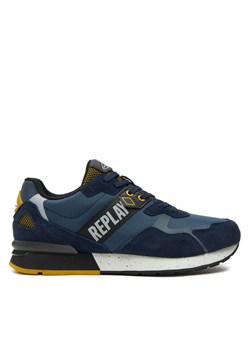 Sneakersy REPLAY Adrien Shades Lace-Up GMS1D.000.C0054T Granatowy ze sklepu eobuwie.pl w kategorii Buty sportowe męskie - zdjęcie 183606793