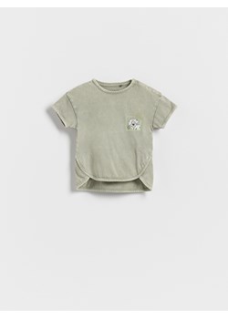 Reserved - Bawełniany t-shirt - jasny zielony ze sklepu Reserved w kategorii Odzież dla niemowląt - zdjęcie 183608594