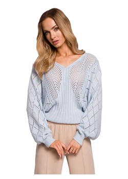 made of emotion Sweter w kolorze błękitnym - id: 11292062 - marki Limango Polska - 183609452 made of emotion Sweter w kolorze błękitnym ze sklepu Limango Polska w kategorii Swetry damskie - zdjęcie 183609452