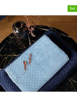 maison héritage PARIS Ręczniki (2 szt.) w kolorze błękitnym do rąk ze sklepu Limango Polska w kategorii Ręczniki - zdjęcie 183609523