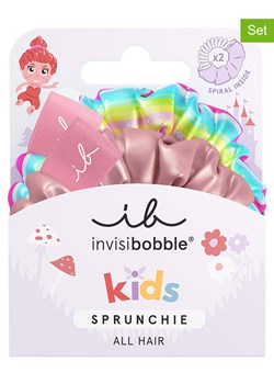 Invisibobble Gumki (4 szt.) &quot;Sprunchie&quot; w kolorze jasnoróżowym ze wzorem ze sklepu Limango Polska w kategorii Ozdoby do włosów dziewczęce - zdjęcie 183609684