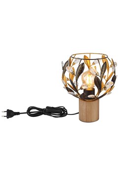 Globo lighting Lampa stołowa &quot;Mika&quot; w kolorze złoto-jasnobrązowym - wys. 25 x Ø 20 cm ze sklepu Limango Polska w kategorii Lampy stołowe - zdjęcie 183610041