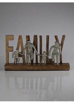 AM Design Figurka dekoracyjna &quot;Family&quot; w kolorze brązowo-srebrnym - 31 x 16 cm ze sklepu Limango Polska w kategorii Dekoracje - zdjęcie 183610131