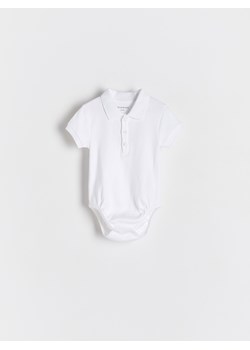Reserved - Bawełniane body z kołnierzykiem - biały ze sklepu Reserved w kategorii Body niemowlęce - zdjęcie 183610900
