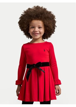 Polo Ralph Lauren Sukienka elegancka 312952161001 Czerwony Regular Fit ze sklepu MODIVO w kategorii Sukienki dziewczęce - zdjęcie 183612622