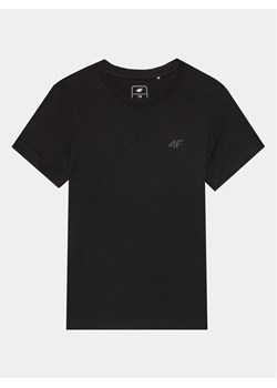 4F T-Shirt 4FJAW23TTSHM0795 Czarny Regular Fit ze sklepu MODIVO w kategorii T-shirty chłopięce - zdjęcie 183612623