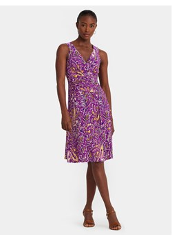 LAUREN RALPH LAUREN Sukienka koktajlowa 250928509001 Fioletowy Regular Fit ze sklepu MODIVO w kategorii Sukienki - zdjęcie 183612664