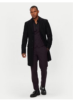 Hugo Płaszcz wełniany Migor 2441 50528793 Czarny Slim Fit ze sklepu MODIVO w kategorii Płaszcze męskie - zdjęcie 183612700
