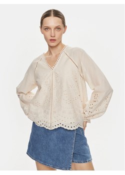 YAS Bluzka Luma 26032810 Écru Regular Fit ze sklepu MODIVO w kategorii Bluzki damskie - zdjęcie 183612713