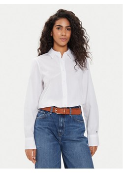 Tommy Hilfiger Koszula WW0WW43344 Biały Regular Fit ze sklepu MODIVO w kategorii Koszule damskie - zdjęcie 183612722