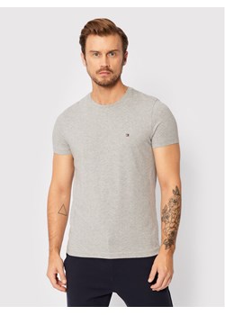 Tommy Hilfiger T-Shirt Core Stretch MW0MW27539 Szary Slim Fit ze sklepu MODIVO w kategorii T-shirty męskie - zdjęcie 183612733