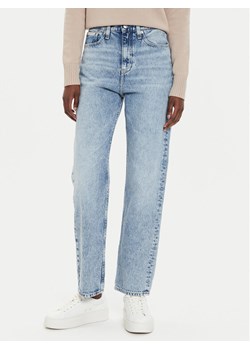 Calvin Klein Jeans Jeansy J20J224031 Niebieski Straight Fit ze sklepu MODIVO w kategorii Jeansy damskie - zdjęcie 183612762