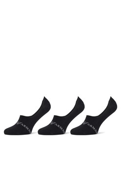 Emporio Armani Underwear Zestaw 3 par stopek męskich 306227 4F254 50620 Czarny ze sklepu MODIVO w kategorii Skarpetki męskie - zdjęcie 183612774